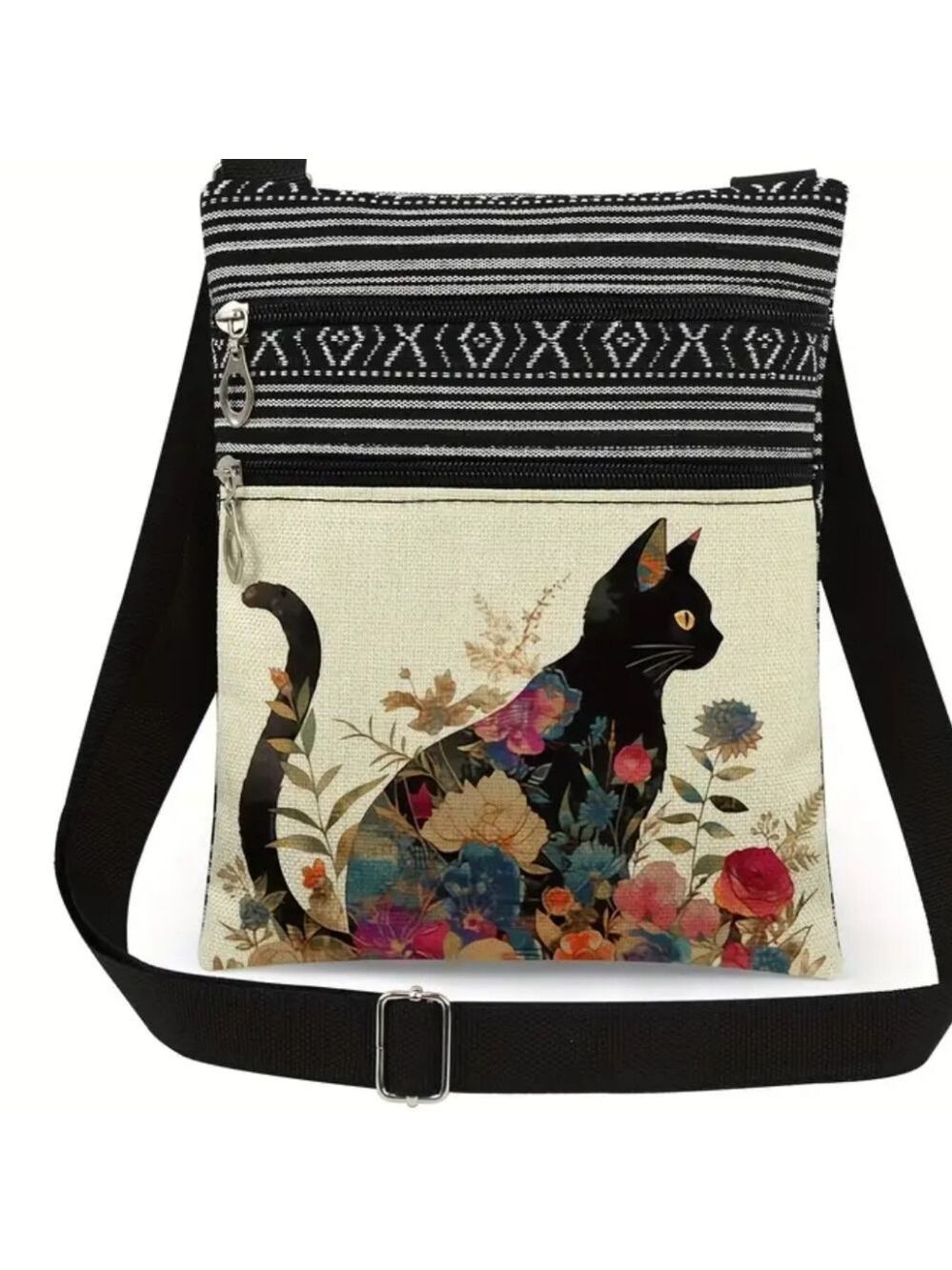 CAT Crossbody Bohemian Style Colorful Bag.